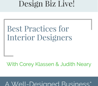 312: Design Biz Live: Best Practices for Profitability