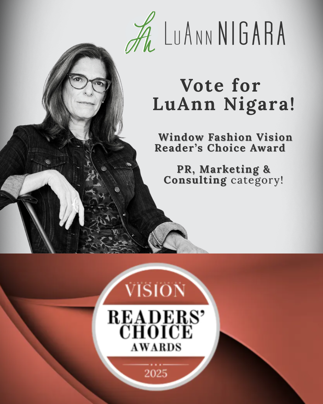 2025 WFV Reader's Choice Awards- PLEASE VOTE FOR LUANN!