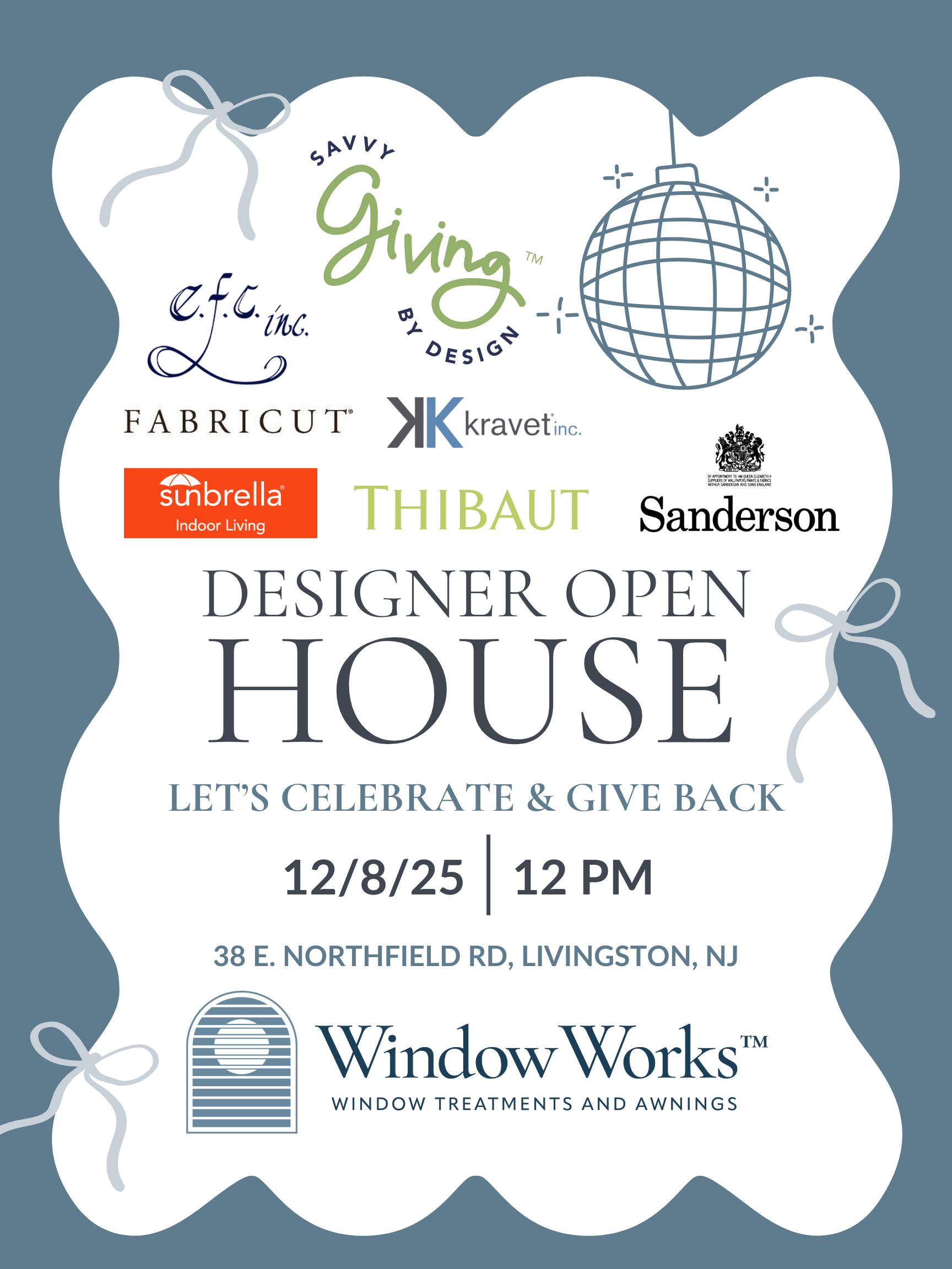 Holiday Open House + Interior Designer Showcase at Window Works