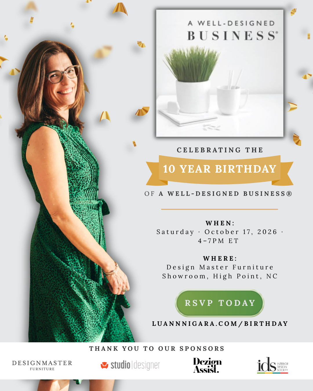 A Well-Designed Business 10th Birthday Party at High Point Market